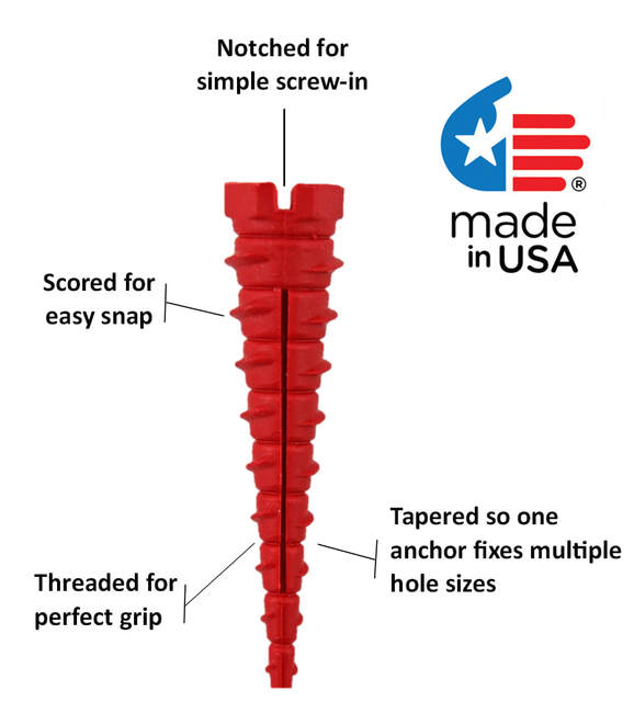 Fix a stripped Screw Hole with Screw It Again anchor